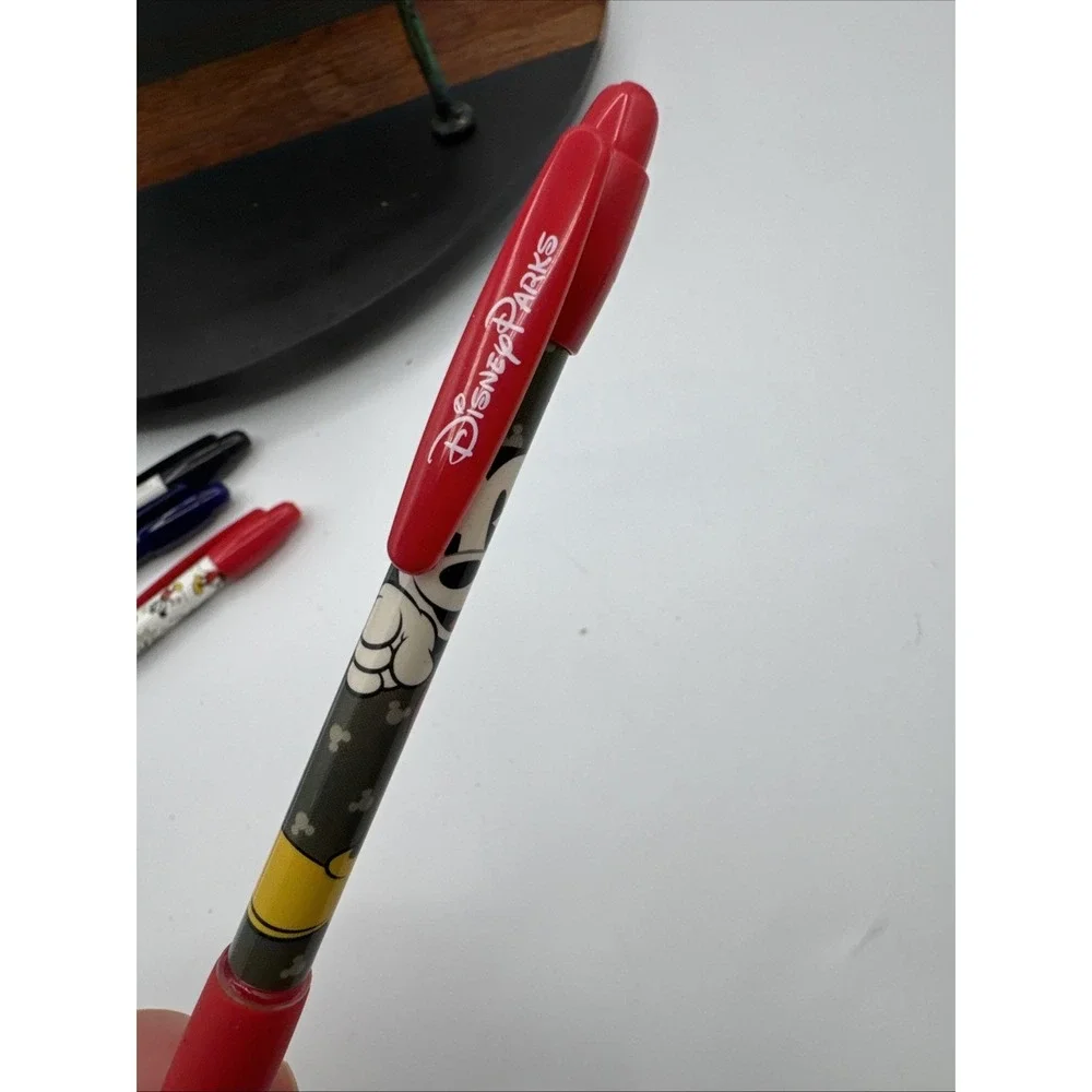 Lot Of Rare Disney Mickey Mouse Pens Bundle Of 4 NWOT Red, Blue, Black